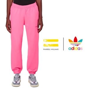 PHARRELL WILLIAMS X ADIDAS ORIGINALS Pink Streetwear Sweat Pants - Size 2XS